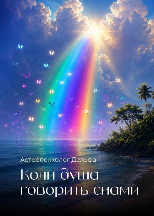 Обкладинка книги «Коли душа говорить снами» — Астропсихолог Дельфа