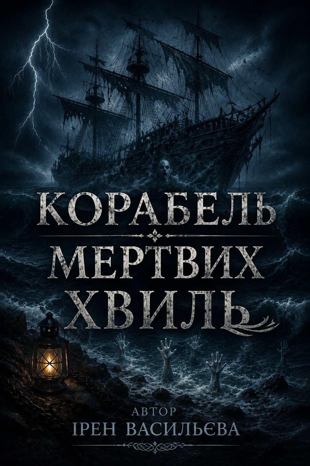 Обкладинка книги «Корабель Мертвих Хвиль» — Ірен Васильєва