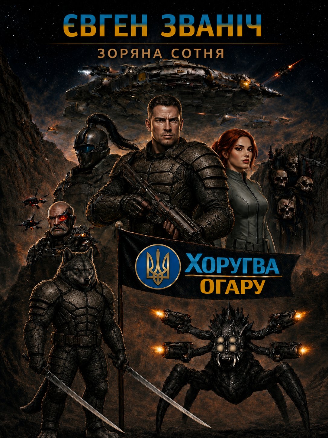 Обкладинка книги «Хоругва Огару» — Євген Званіч
