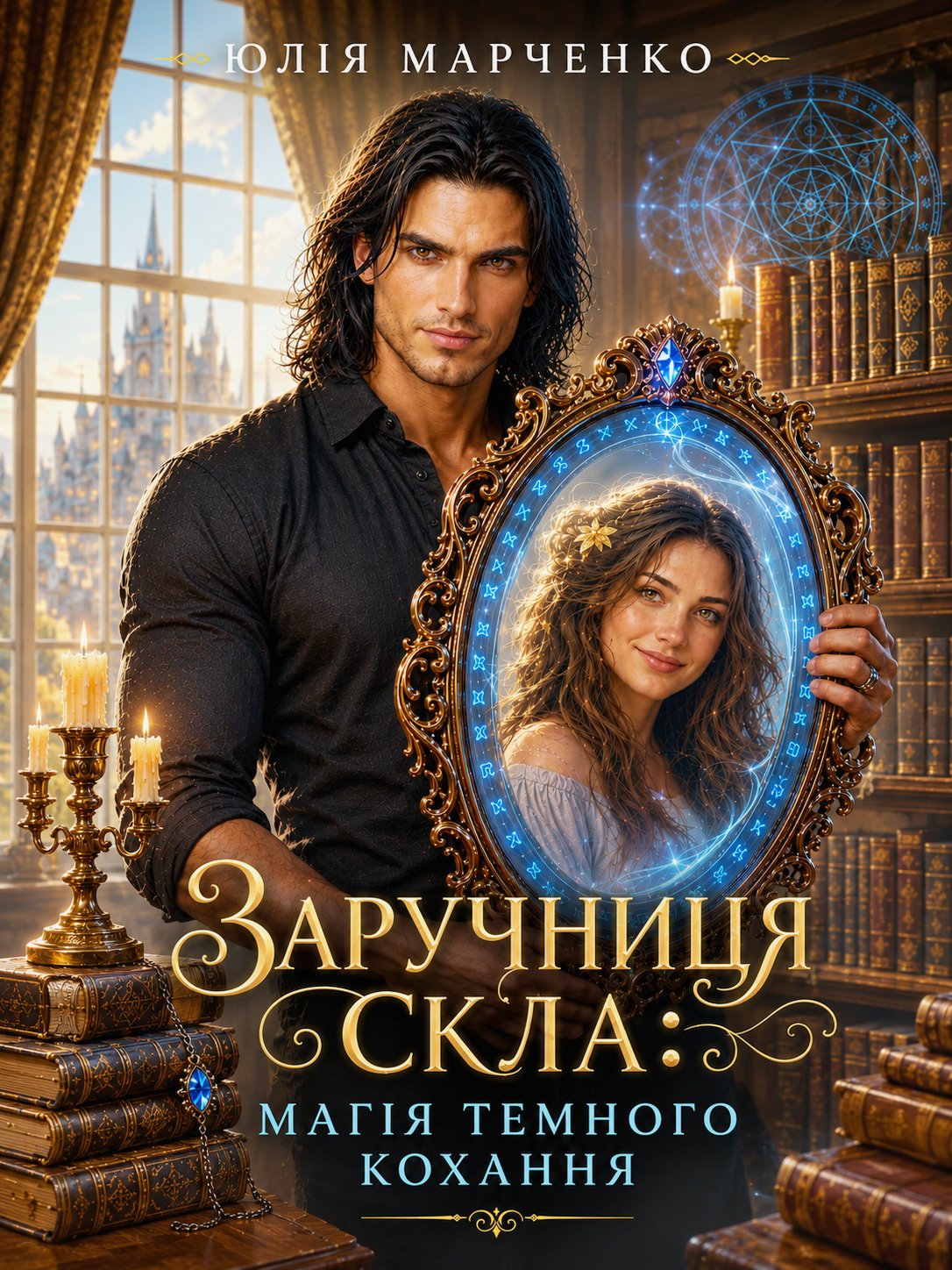 Обкладинка книги «Заручниця скла: Магія темного кохання» — Юлія Марченко